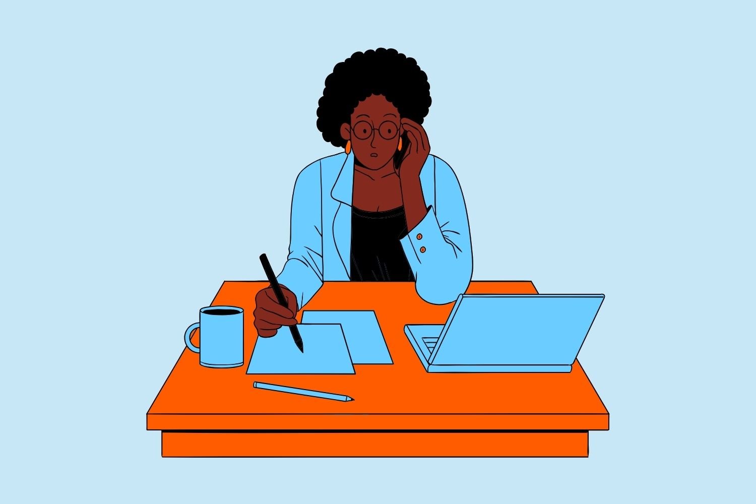 Graphic of an entrepreneur.